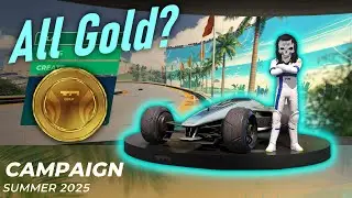 Can A Noob Get ALL the Gold Medals in Free Trackmania? Summer 2025
