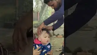 💇#first' haircut👶#mundon#. RAMAYAN 🙏#shorts
