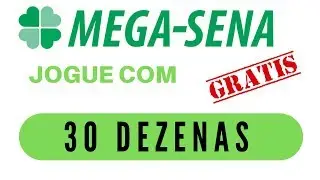 🔴((Planilha Mega Sena Gr&aacute;tis)) - Planilha Mega Sena 30 Dezenas - Para 4 - 5 - 6 PONTOS - Boa Sorte!