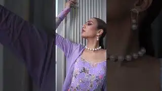 Pastel purple jumpsuit | shrug style | Printed outfit
