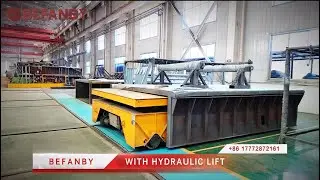 Hydraulic Lift Electric Transfer Cart,Customized Factory 35Ton Rail Battery Trolley