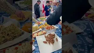 Having Dinner at the Georgian Consulate (Georgia the Country, Not State!) Check Out The Spread!