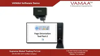 VAMAA Interactive Whiteboard Software Demo(Page Orientation Tool Part-2)