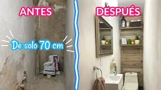 HICIMOS UN BA&Ntilde;O DE SOLO 70 CM DE ANCHO