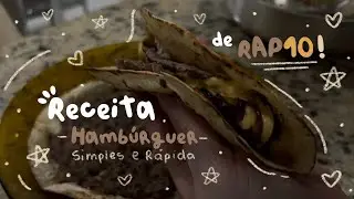 Receita R&aacute;pida | Hamb&uacute;rguer de Rap10 🤎