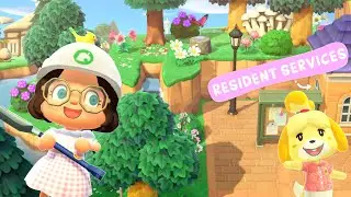 Decorating and Terraforming My Fairycore Resident Services Area | Animal Crossing New Horizons
