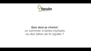 La différence entre un sommier à lattes multiplis et des lattes de lit rigides