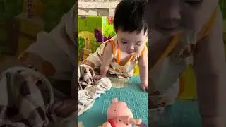 Tiny Baby Girl&rsquo;s Happy Alone Playtime 💕 So Adorable! #baby #babyshorts #cutebaby