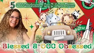 5 Operation Christmas Child Shoeboxes - Zoo Theme