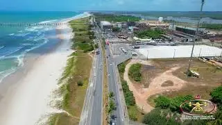 Da Vila Brejal | até o Condomínio Laguna | Marechal Deodoro | Alagoas Brasil | Visto de cima em 5.4K