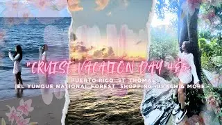 Carnival Venezia||Puerto Rico, St Thomas|| day4&5 Shopping,Beach,eating ||vlog #26||
