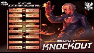 PHOENIX RISING CUP S1 | ROUND OF 64 | KNOCKOUT MATCHES | DAY 2