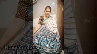 trending Lahariya model sarees Navya collections #ytshorts
