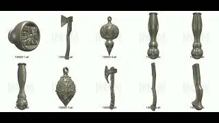 Ultimate CNC Router STL Files Collection Christmas Knife Scales Wood Carving mp4