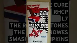 Banner do Hollywood Rock 1993 #1990s#rockandroll #grunge #memorabilia