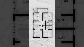 10 ലക്ഷം രൂപ budget 750 square feet plan #floorplan #keralahomedesign #architecture #architect