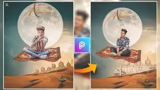 Aladdin Photo Editing || PicsArt Aladdin Magical Carpet Photo Editing || New Flying Carpet Editing