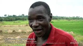 Sawado Mohammadi, Farmer from Gagnoa during inland valley visit by CIPA project participants
