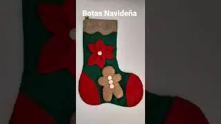 Botas Navide&ntilde;a Hechas a Mano 🥰