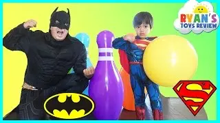 Batman vs Superman Giant Bowling Challenge Inflatable toys for kids
