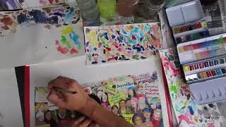 Live Sketch, cover illustration for Clayman Inst Standford