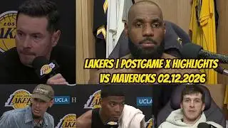 Lakers vs Mavericks | Postgame Interviews x Highlights: Febuary 12, 2026