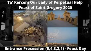 Dħul il-Purċissjoni (2020 - 54321) - Ta' Kerċem tas-Sokkors - Festa ta' San Girgor - 5 Qniepen
