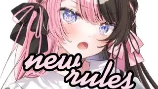 nightcore ~ new rules (lyrics)