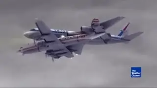 1960 New York mid-air collision/ United airlines flight 826 and TWA flight 266 crash animation