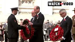 Prince William lays ANZAC Day wreath in London