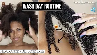 Wash Day Routine on Type 4 Hair 🙌🏾🤩 | Fragrance + Silicone Free Products