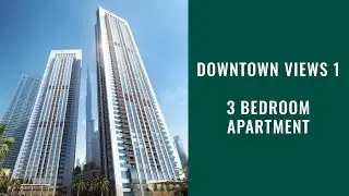 Downtown Views 1 | Burj Khalifa and Dubai Fountain View | 3 Bed Apartment