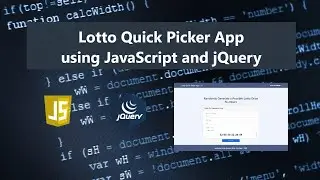 Lotto Quick Picker Application using JavaScript DEMO
