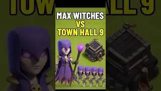 Witches Vs Town Hall 9 #trending #clashofclans #viral #coc #trendingshorts #creatorclash #influencer