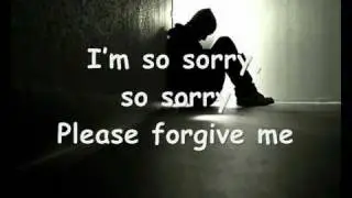 I am so sorry...