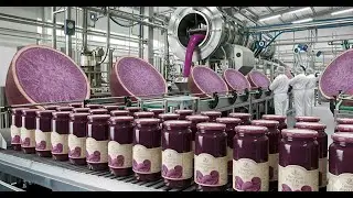 Modern Purple Sweet Potato Jam Factory Tour: Full Process of Making Premium Sweet Potato Jam