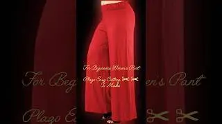 women's Pamt Plazo Easy Cutting✂ #viralshort #shorts #diy #fashion #ytshorts
