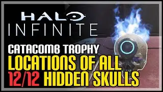 All 12 Hidden Skull Location Halo Infinite (Catacomb Achievement)