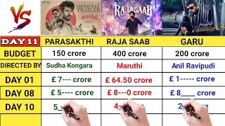 Raja Saab movie day 11 collection|Garu movie day 8 collection|Parasakthi| topalways 