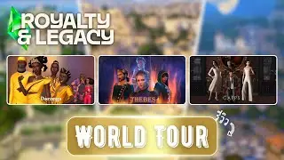 ตะลุยเมือง Ondarion ขึ้นรถทัวร์มาจ่ะ 👑 The Sims 4 Royalty & Legacy | World Tour