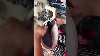 Handmade Shoe 🔥 Sewing Machine Working People 🔥 Working Spirit #shoes #work #shorts 13