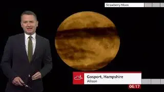 Strawberry Moon across the world (Global) - BBC News - 25th June 2021