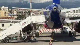 Ryanair B737-800 Landing In Catania Fortanarossa Airport Runway 26