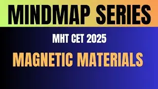 Magnetic Materials Mindmap | Magnetic Materials mht cet 2025 one shot  | MHT-CET 2025