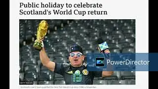 Excerpt from the BBC News article &ldquo;Public holiday to celebrate Scotland's World Cup return&rdquo;