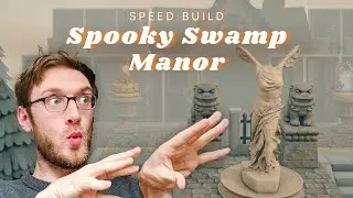 Spooking up My Island with a Haunted Swamp Manor | Animal Crossing New Horizons Speed Build