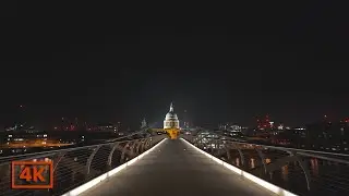 Exploring London&rsquo;s Empty Landmarks at 2AM: St Paul&rsquo;s, Tower Bridge & Tower of London | 4K Walk Tour