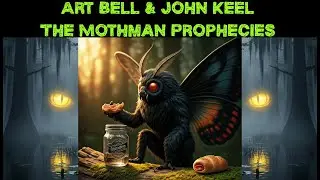 Art Bell & John Keel - Mothman Prophecies - Cryptid Folklore Weird Strange Paranormal - Dark Screen