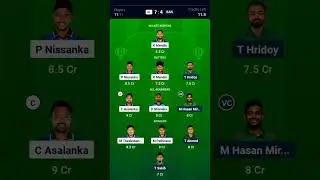 SL vs BAN Dream11 Prediction Sri Lanka vs Bangladesh Dream11 Team SL vs BAN Dream11 Prediction #yt