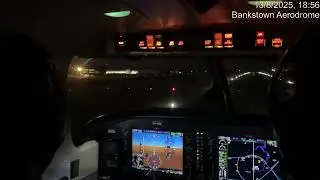 YSBK Night circuits with SFC in a Piper Archer TX
